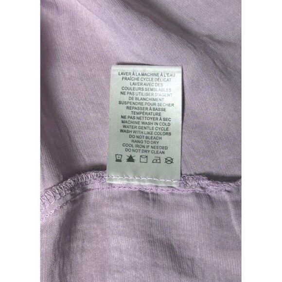 Rachel Rachel Roy Peasant Tassel Blouse Women’s Size Large Lilac Long Sleeve - Picture 6 of 7
